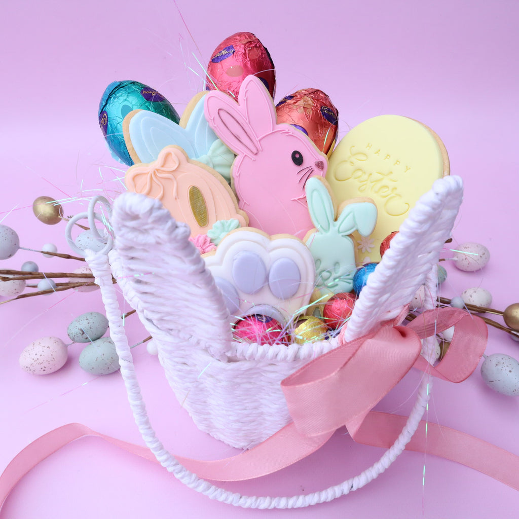 Bunny filled basket (MELBOURNE ONLY)