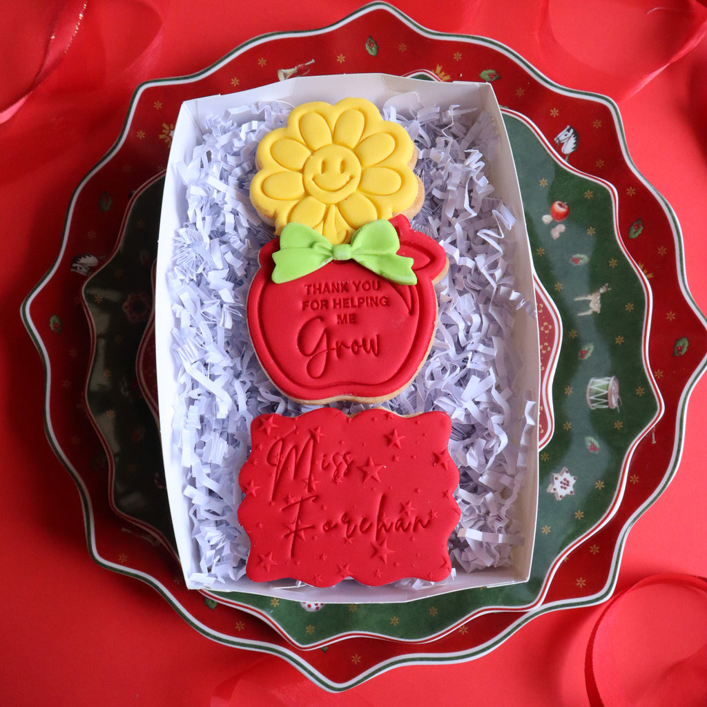 Teacher flower personalised 2 pack