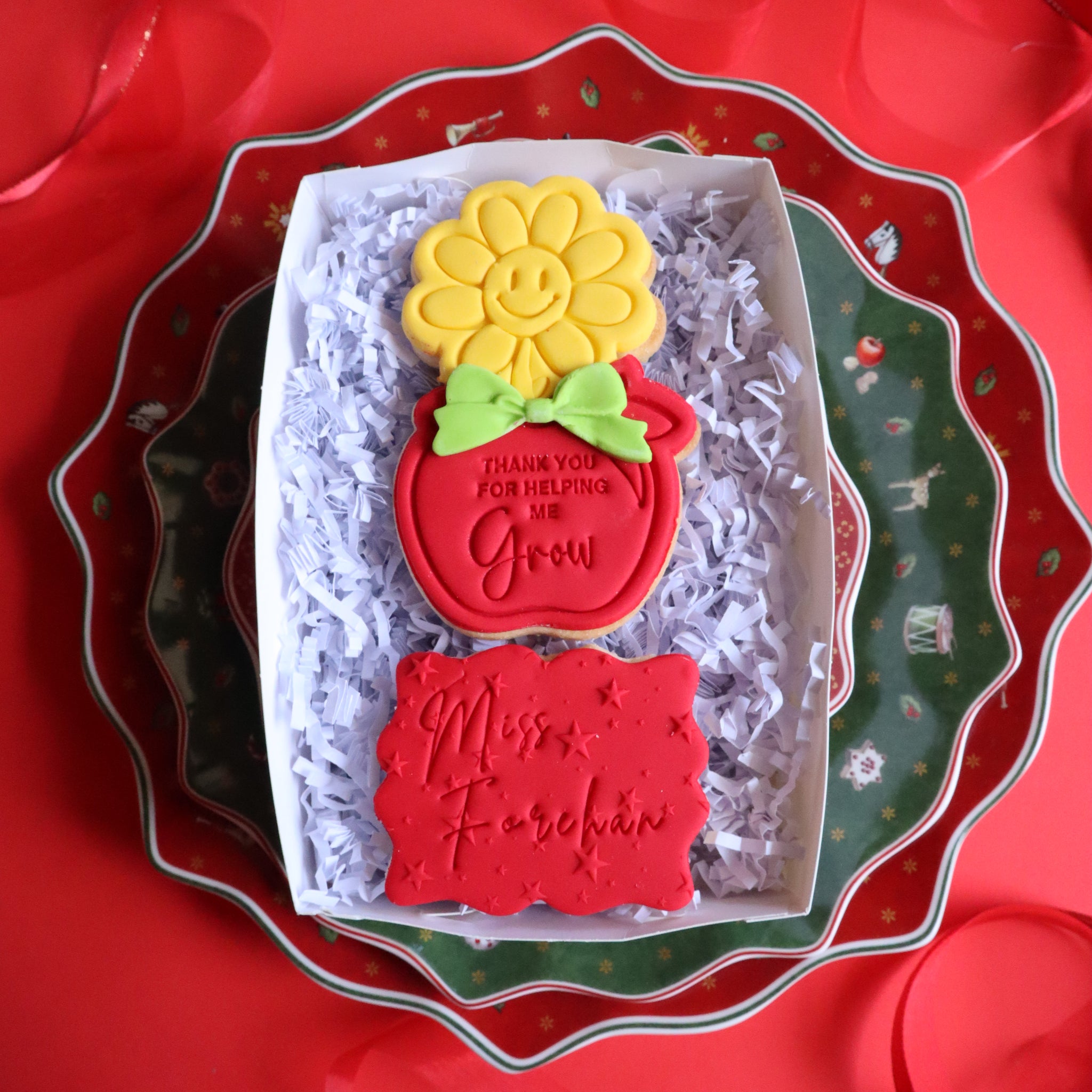 Teacher flower personalised 2 pack